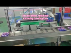 Powder Sticks Automatic Cartoning Packing Labeling Line