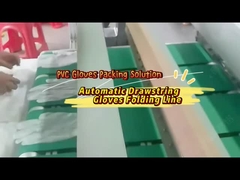 Automatic Drawstring Gloves Folding Machine PVC Gloves Packing Solutions