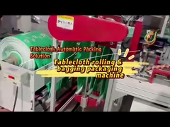 Premade Pouch Automatic Bagging Machine Deskcloth Rolling Packaging Line