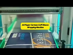Quality A4 Paper Cartons Cuff Sleeve PVC Film Wrapping Machine