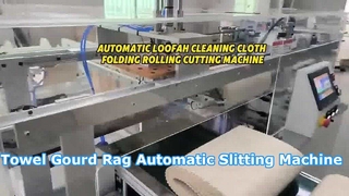 Towel Gourd Rag Automatic Folding Rewinding Machine