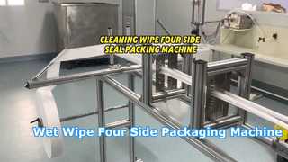 High Speed Cleaning Wipe Four Side Sealing Packaging Machine