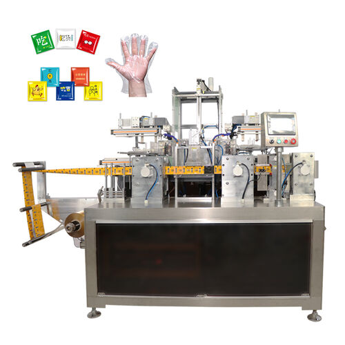 latest company news about New Intelligent Automatic PE Glove Folding Packaging Machine Boosts Disposable Hygiene Product Production Efficiency