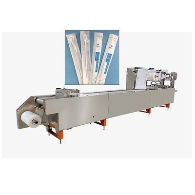 Good price Multi Lanes Stretch Film Wrapping Packaging Machine Pharyngeal Swabs 14.5KW online