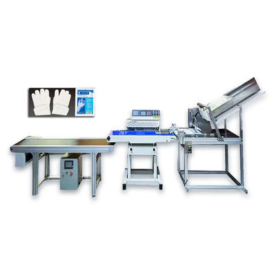 Good price 500w Automatic Packing Machinery Continuous Plastic Bag Medical Examination Gloves Heat Sealing Machine online