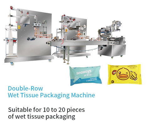 Good price 2.2KW Wet Wipe Making Machine For Paper Packaging 5-20 Pieces Pack online