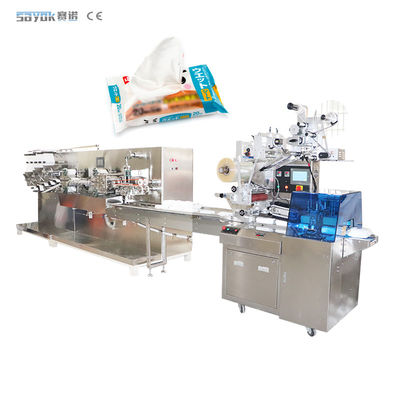 Good price ODM 30-80 Bags / Min Wet Wipe Production Line Wet Tissue Making Machine 3KW online