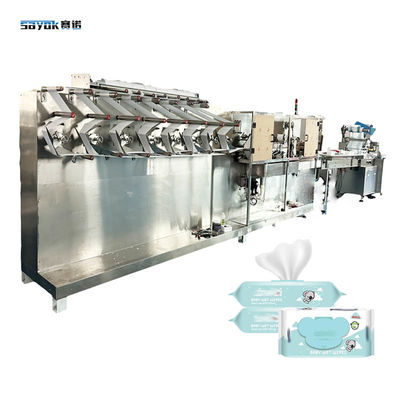 Good price 8L High Efficiency Family Wipe Packing Machine Servo Driven Stacking System Wipes Machine online