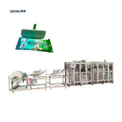 Good price 7.5 KW 2100KG Wet Floor Wipe Making Packing Machine Automatic Packing Machinery online