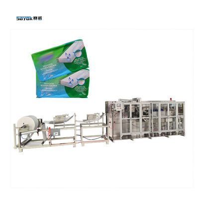 Good price Four-Servo Control Wet Floor Wipe Manufacturing Machine Automatic Packing Machinery online