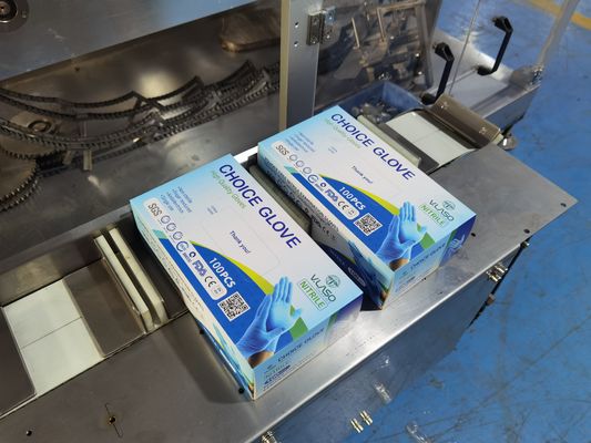 50Hz Automatic Cartoning Machine Multifunctional Nitrile Gloves Box