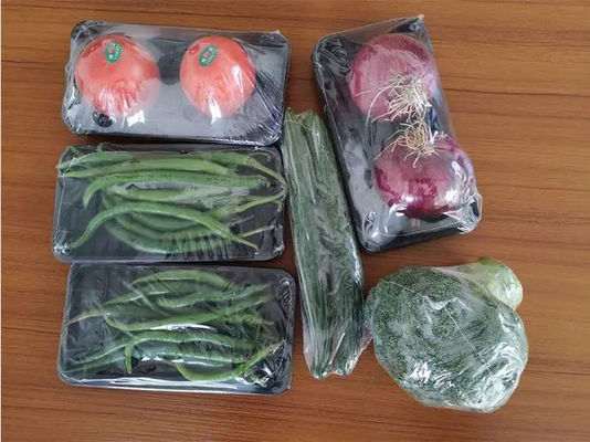 POF Film Heat Shrink Wrap Machine 220v Vegetable Fruits With Tray