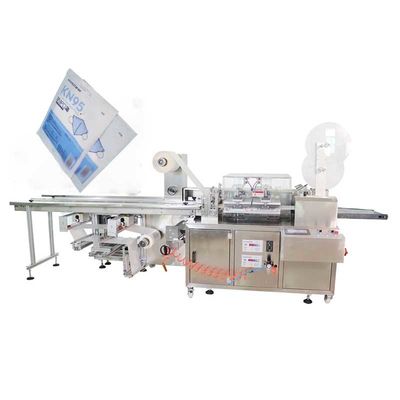 2 Lanes N95 Mask Packing Machine 5.5KW Facial Mask Packaging Machine