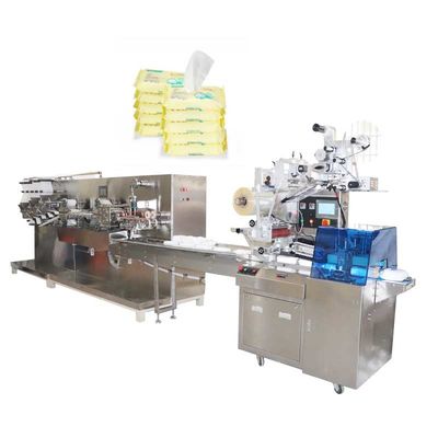 30 - 120PC Wet Wipes Production Machine With 5 Slitting Lanes Baby Wipes Packing Machine