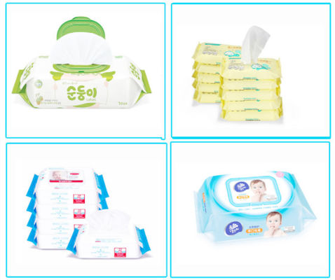 30 - 120PC Wet Wipes Production Machine With 5 Slitting Lanes Baby Wipes Packing Machine