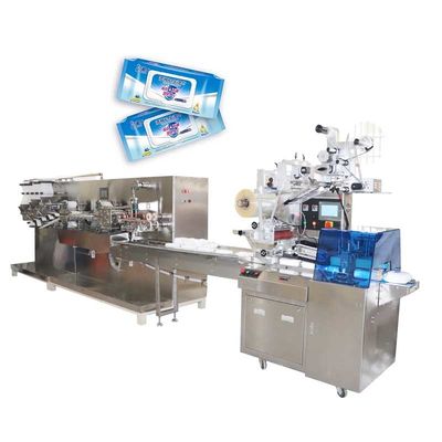 120Pcs Wet Tissue Making Machine For Women Automatic High Speed Packing Line