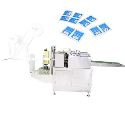 Cosmetic Alcohol Swab Machine 50Hz Automatic Wrapping Machine