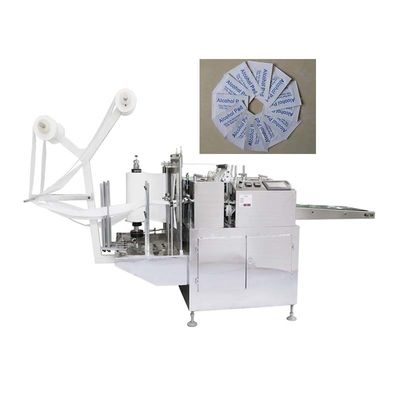 220V Alcohol Pad Machine 3KW Four Side Sealing Packing Machine