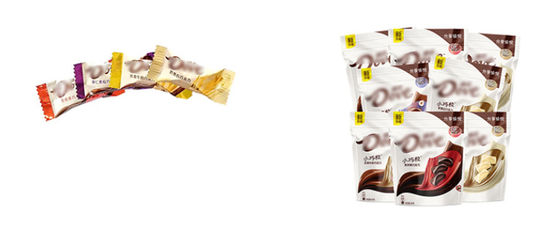 50Hz / 60Hz Automatic Packing Machinery 5.5KW Chocolate Bag Packaging Machinery