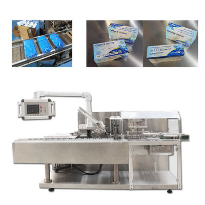 Automatic Glove Packing Cartoning Machine 1.5KW Mechanical Driven