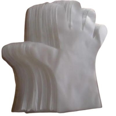 Servo Driven 1 Pair CPE Glove Folding Packing Machine 4 Side Plastic Film Pack