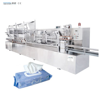 Fast Speed Wet Wipes Making Machine Full Automatic Baby Wipes Packaging Line