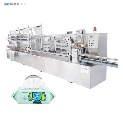 250-350 Cut/Min High Speed Wet Wipe Making Machine 220v Full Automatic Packing Line