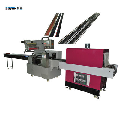 Customized PLC Controlled Automatic Shrink Wrap Tunnel Machine For Long Hardware Tubes