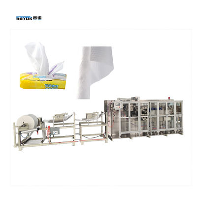 Intelligent  Wet Floor Wipes Making Packing Machine 380V 50/60 Hz Servo Control