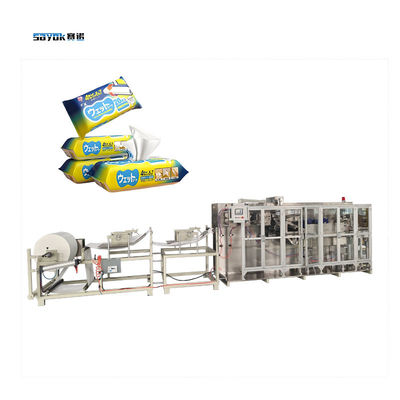 Automatic Stacking System Wet Floor Cleaning Wipe Making Packing Machine