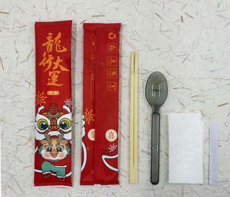 Servo Driven Napkin Spoon Fork Toothpick Sugar Cutlery Set Full Automatic Packing Machine