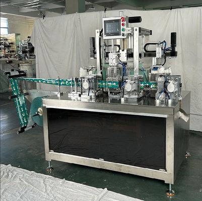 220V 50HZ 3KW Low Voltage Servo Control PE Gloves Automatic Folding Packing Machine 4-side Seal