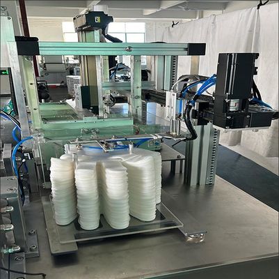 High Productivity PE Glove Takeaway Pack Packing Machine With Automatic Suction Feeding Folding Function