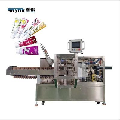 Compatible Horizontal Cartoner Machine For Different Size Of Toothpaste Tubes