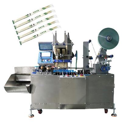 Special Designed Disposable Chopsticks Individual Packing Machine With Hopper For Secondary Packing