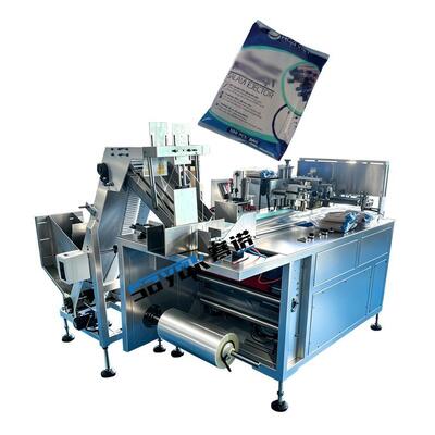 Servo Driven Saliva Ejectors Automatic Counting Packaging Machine 100 Pieces Central Back BagPack